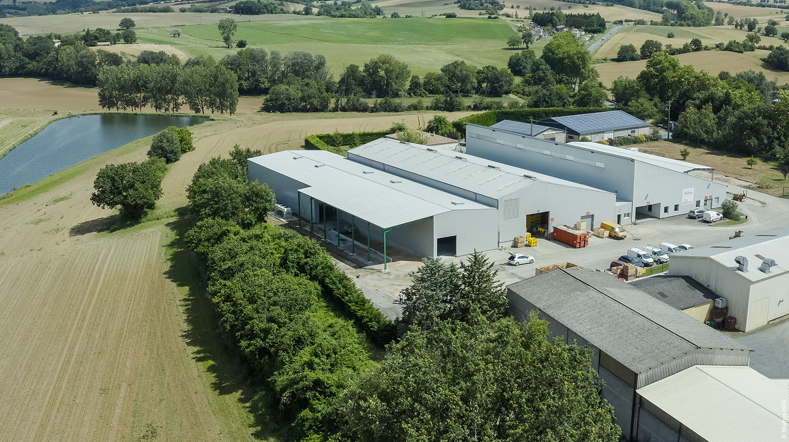 Bâtiment industriel à Lautrec réalisé par Bulditec