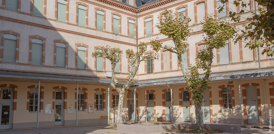 Cours des élèves du lycée Laperouse réalisée par Bulditec